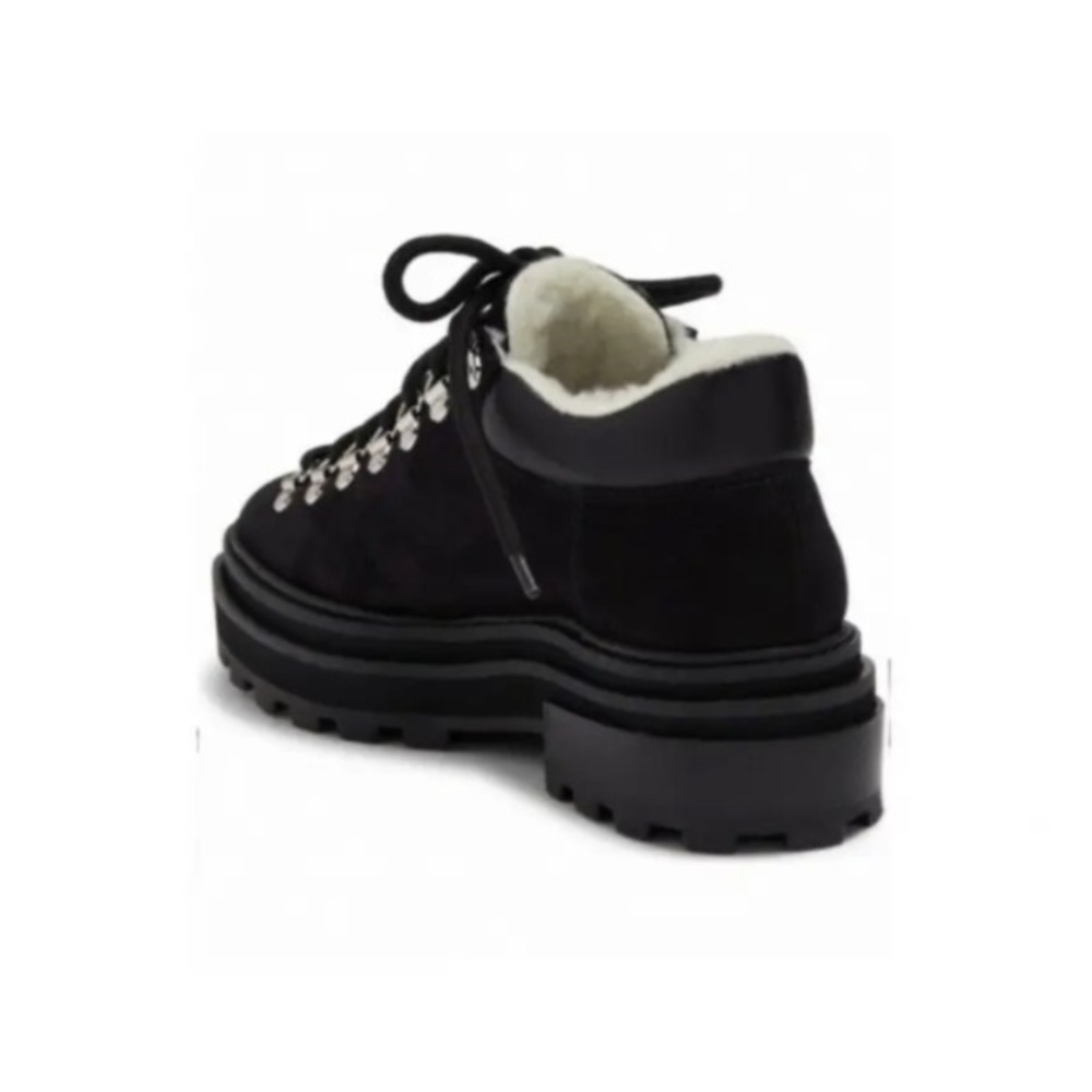 Schutz Lucille Ankle Boots Black Lace-Up Platform Boots Shoes - Picture 3 of 16